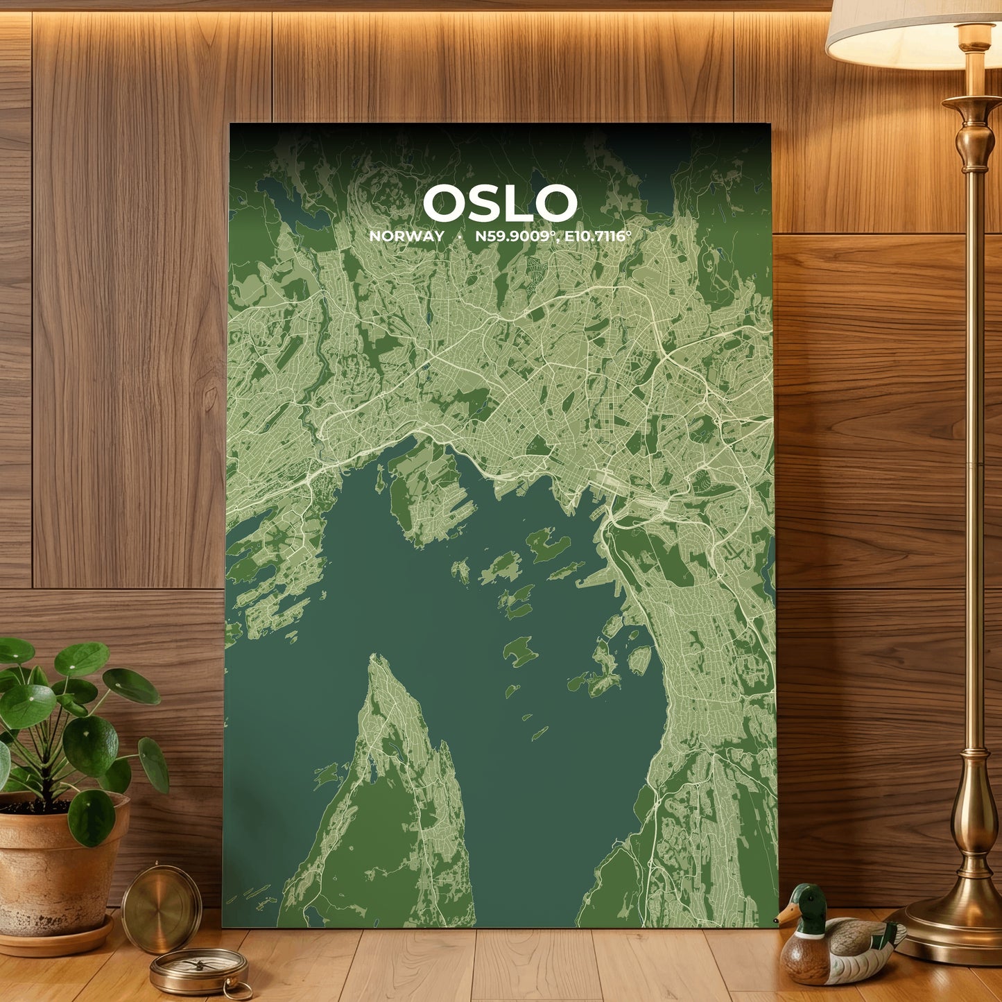 Oslo Clay Map Poster