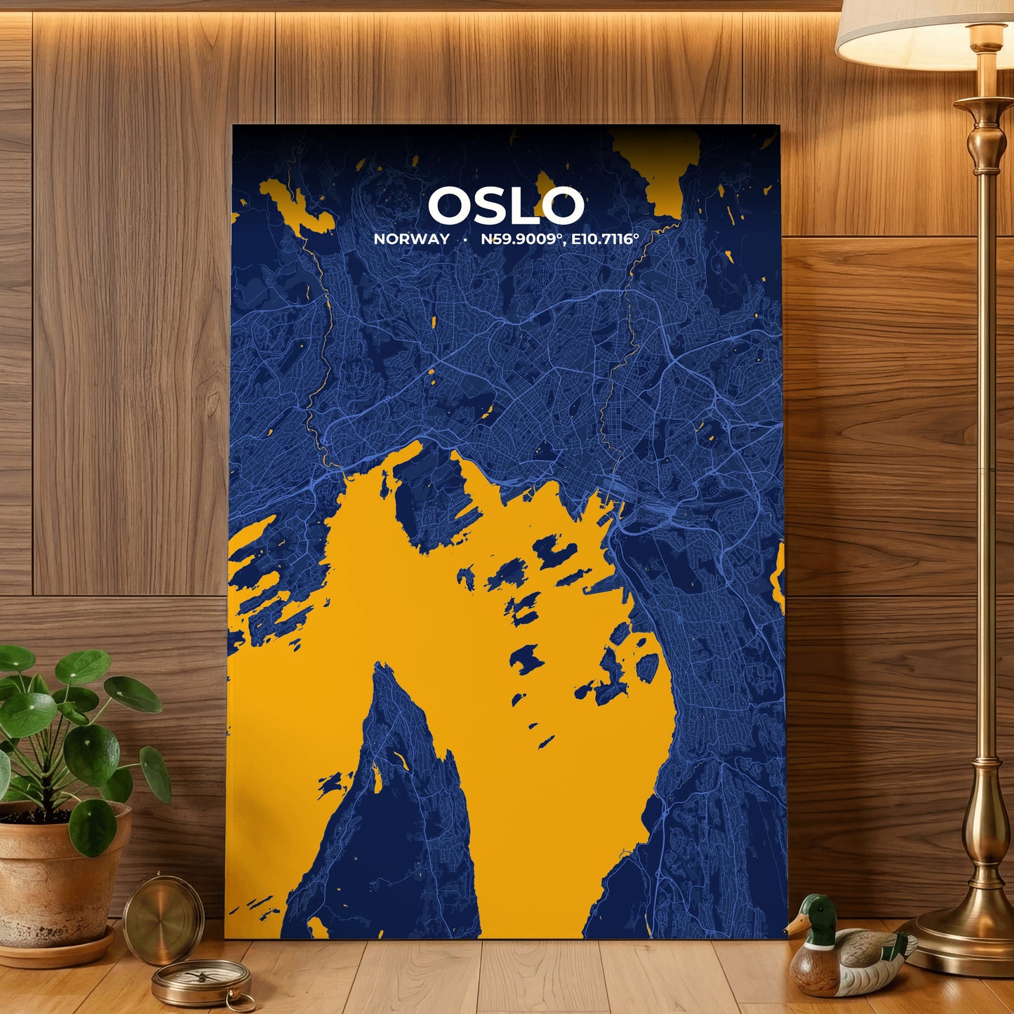 Oslo Ink Map Poster