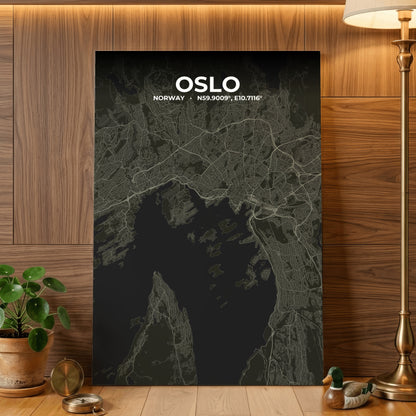 Oslo Sable Map Poster
