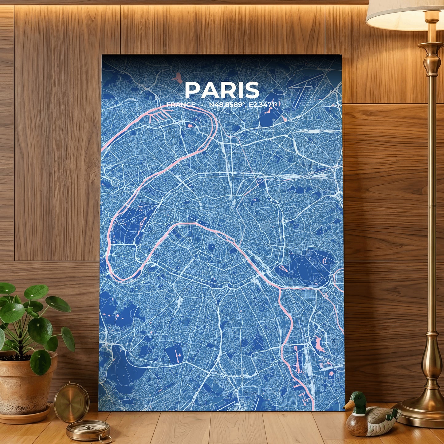 Paris Candy Map Poster