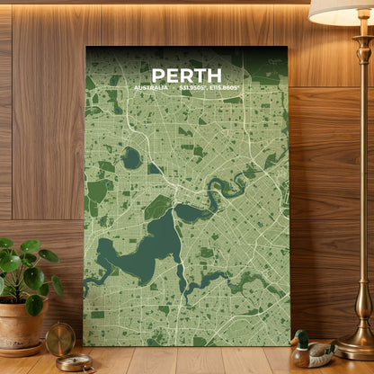Perth Clay Map Poster