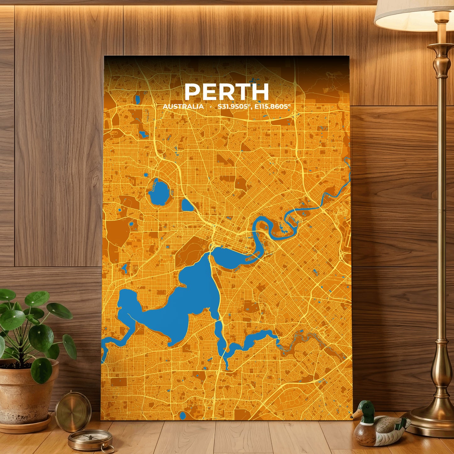 Perth Scorch Map Poster
