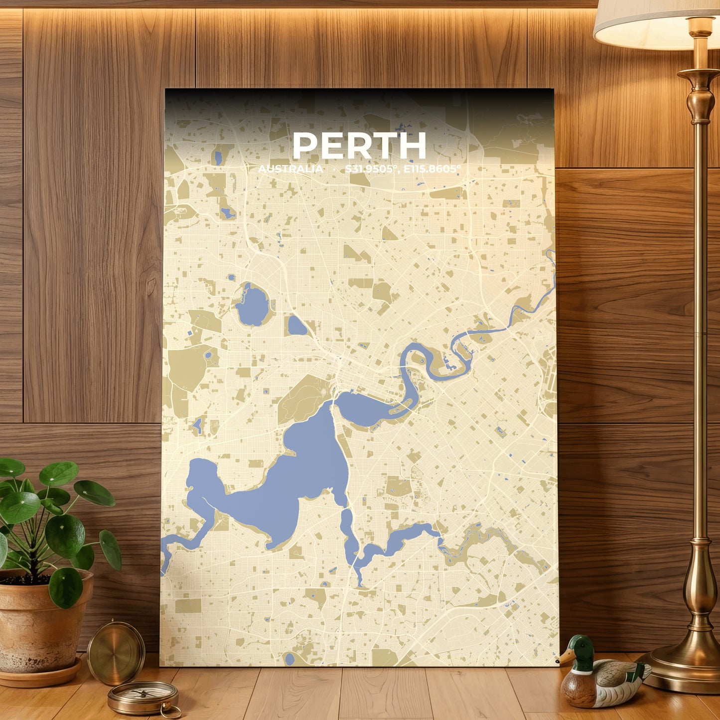 Perth Barn Map Poster