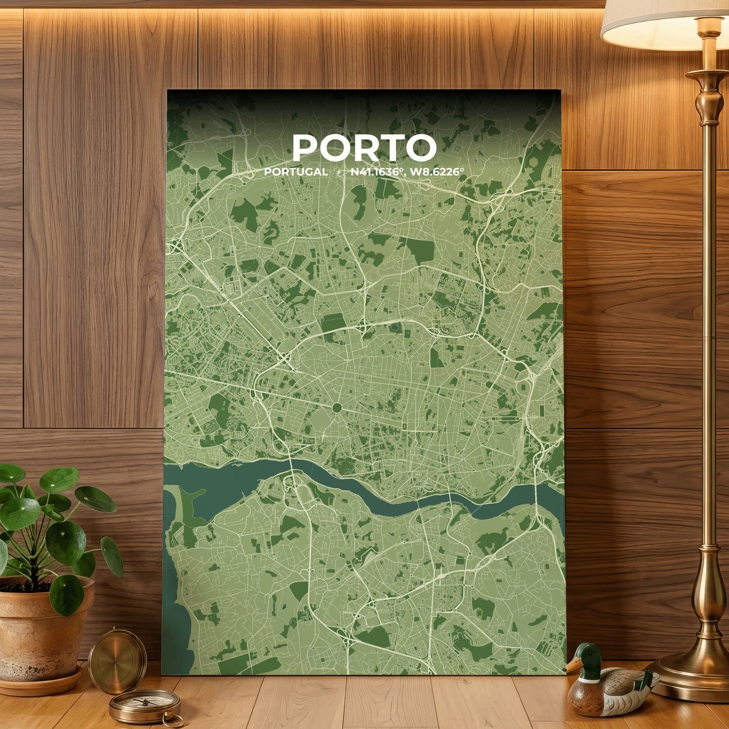 Porto Clay Map Poster