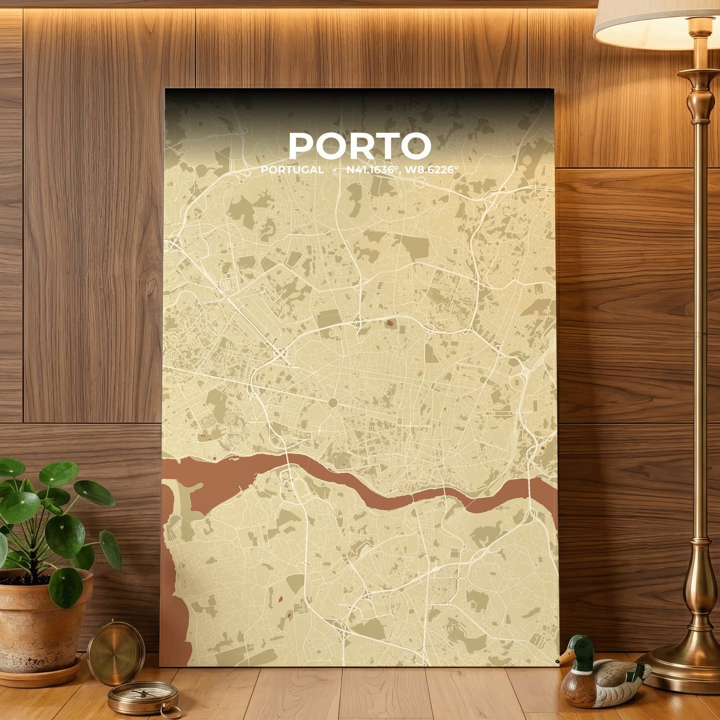 Porto Ember Map Poster