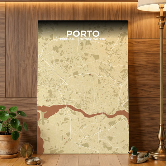 Porto Ember Map Poster