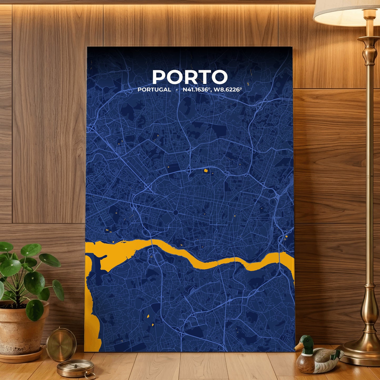 Porto Ink Map Poster