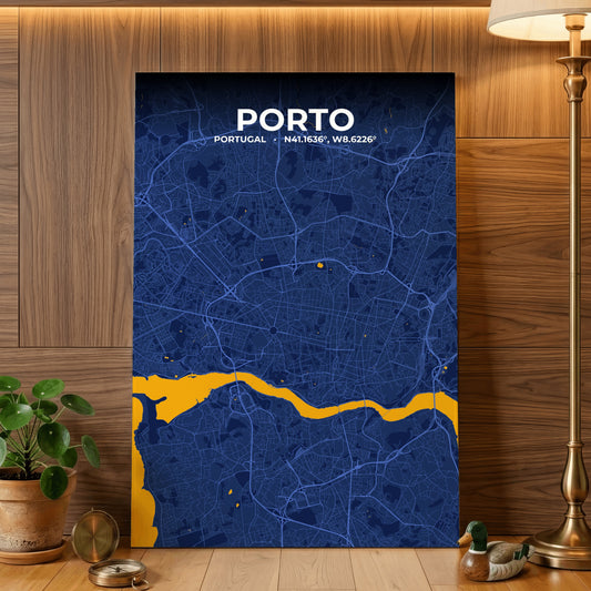 Porto Ink Map Poster