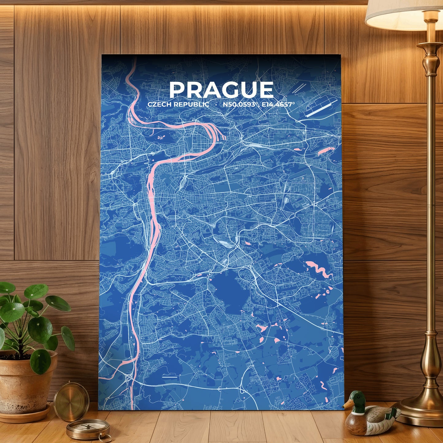 Prague Candy Map Poster