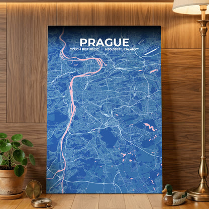 Prague Candy Map Poster