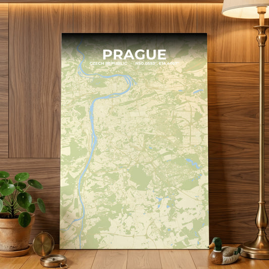 Prague Drift Map Poster