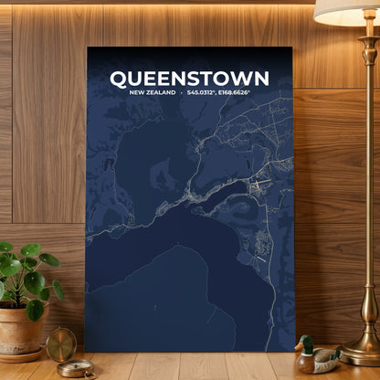 Queenstown Anchor Map Poster