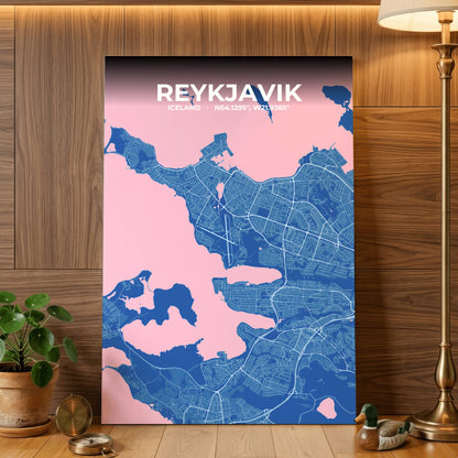 Reykjavik Candy Map Poster