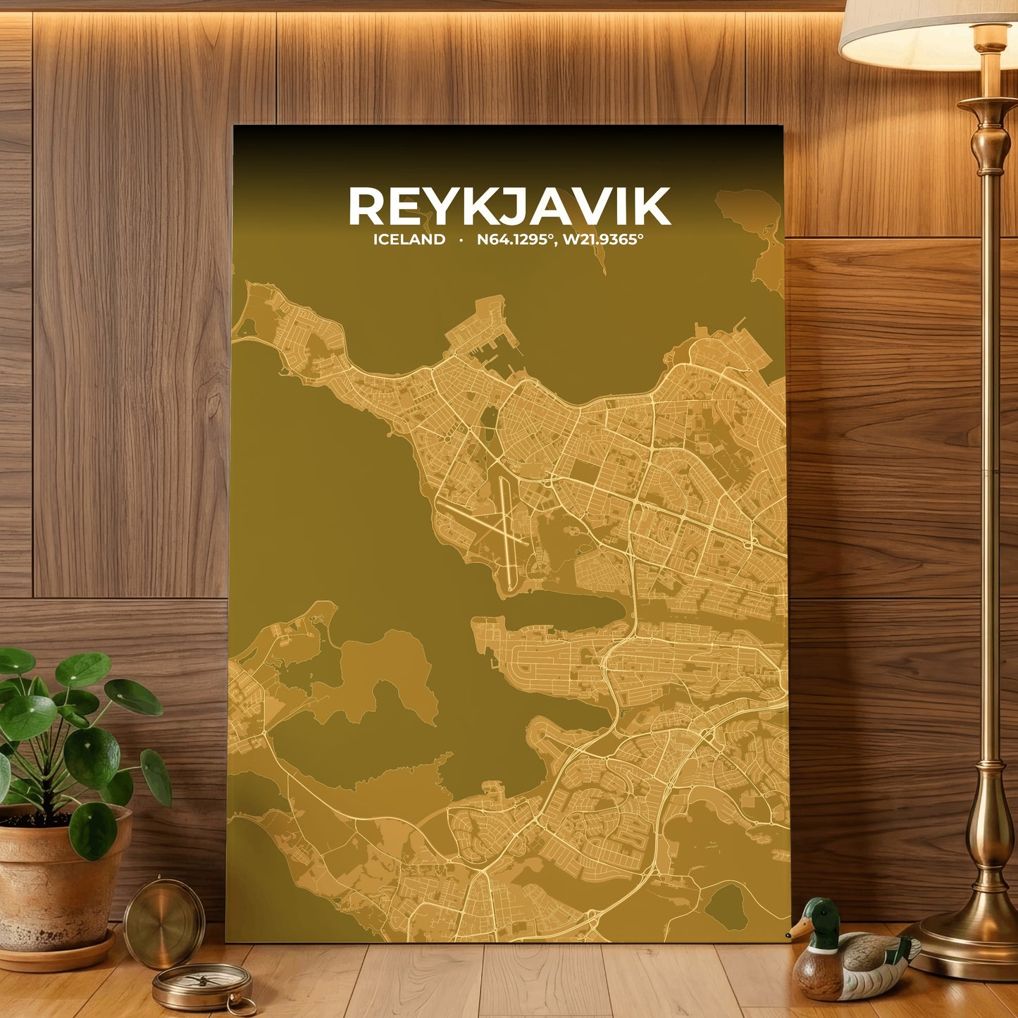 Reykjavik Forge Map Poster