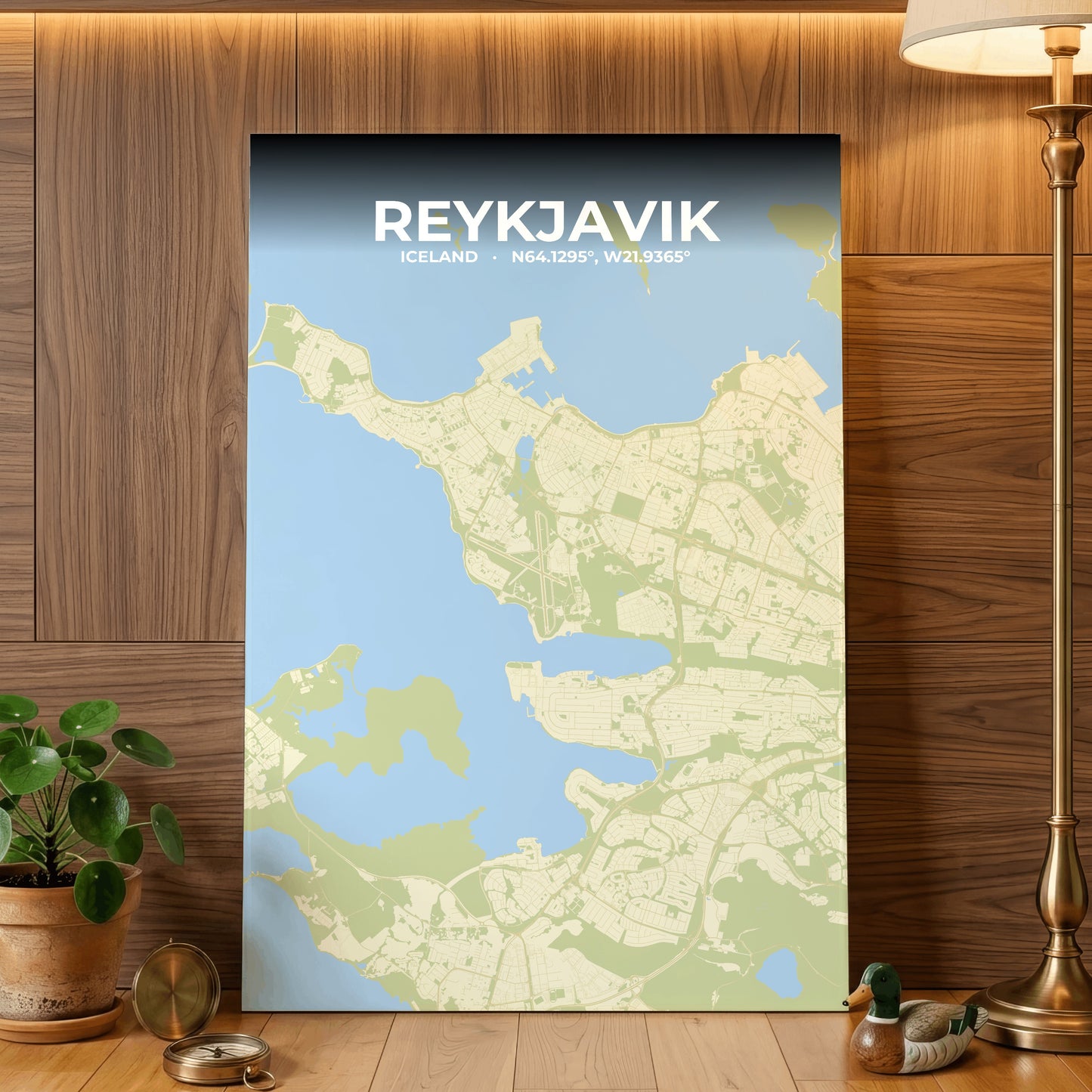 Reykjavik Drift Map Poster