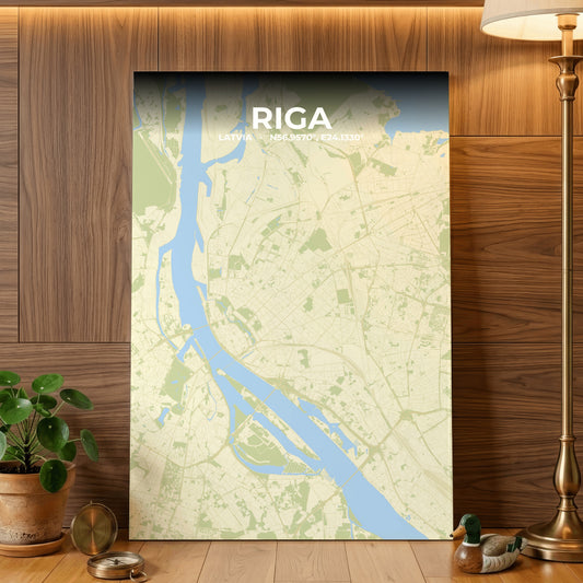 Riga Drift Map Poster