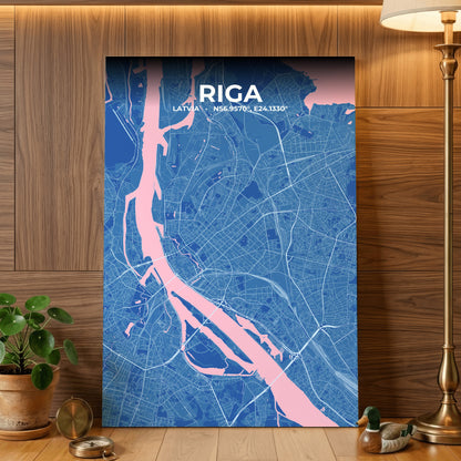 Riga Candy Map Poster