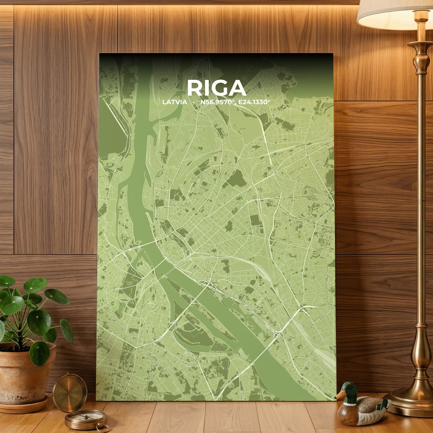 Riga Grove Map Poster