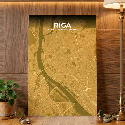 Riga Forge Map Poster
