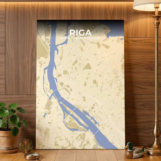 Riga Barn Map Poster