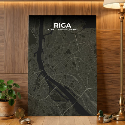 Riga Sable Map Poster