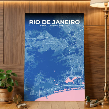 Rio de Janeiro Candy Map Poster