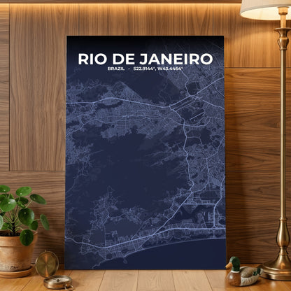 Rio de Janeiro Tide Map Poster