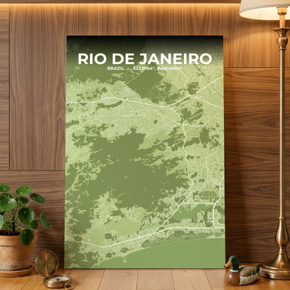 Rio de Janeiro Grove Map Poster