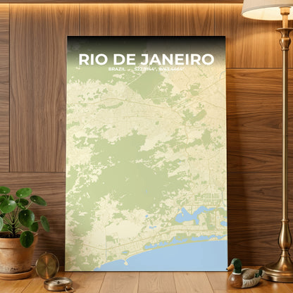 Rio de Janeiro Drift Map Poster