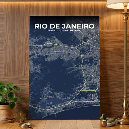 Rio de Janeiro Anchor Map Poster