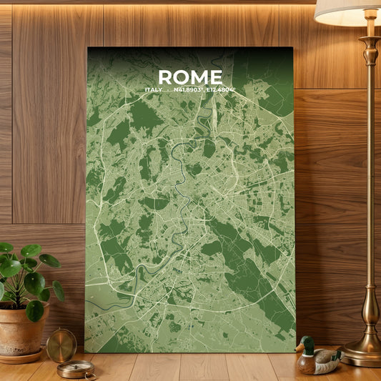 Rome Clay Map Poster