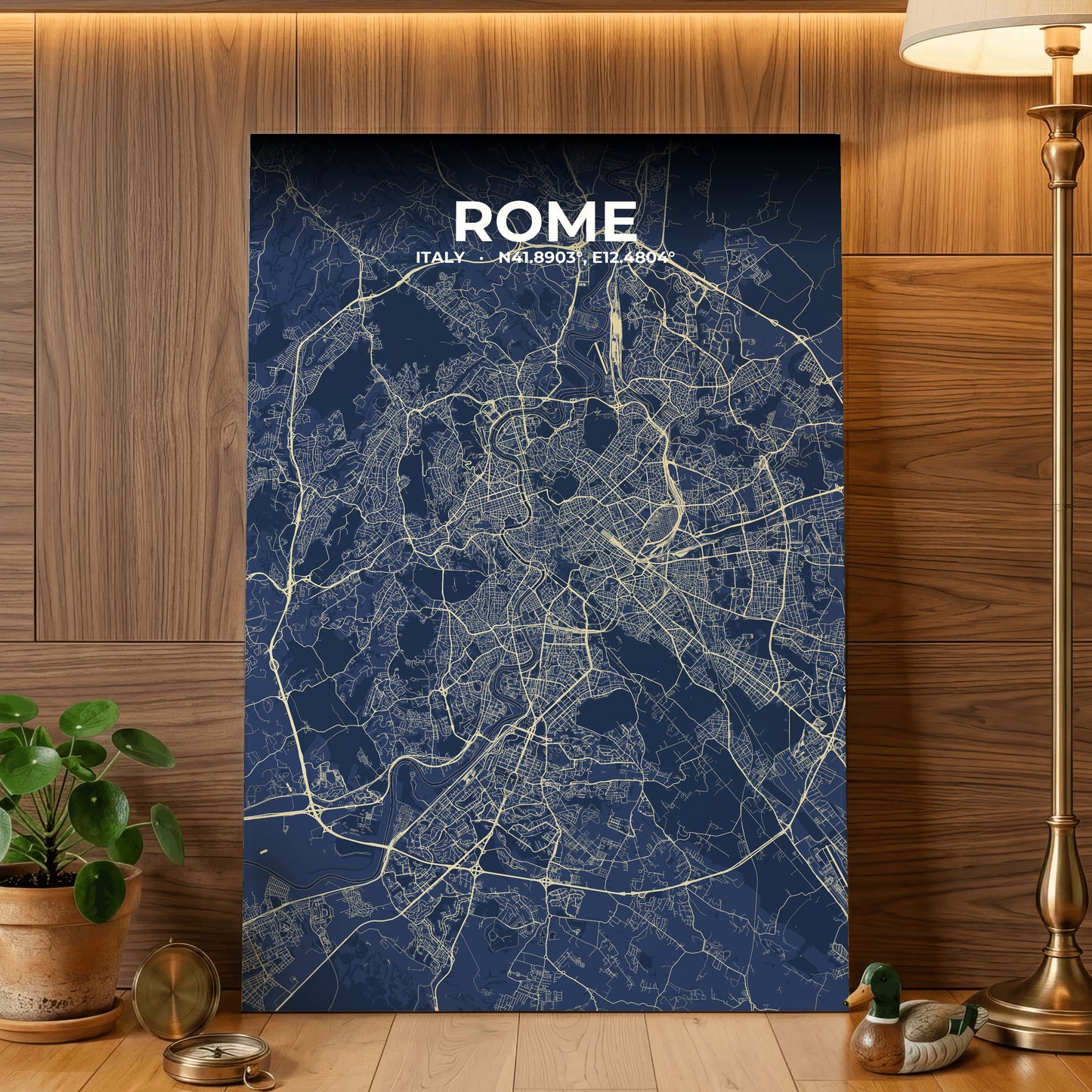 Rome Anchor Map Poster