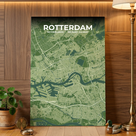 Rotterdam Clay Map Poster