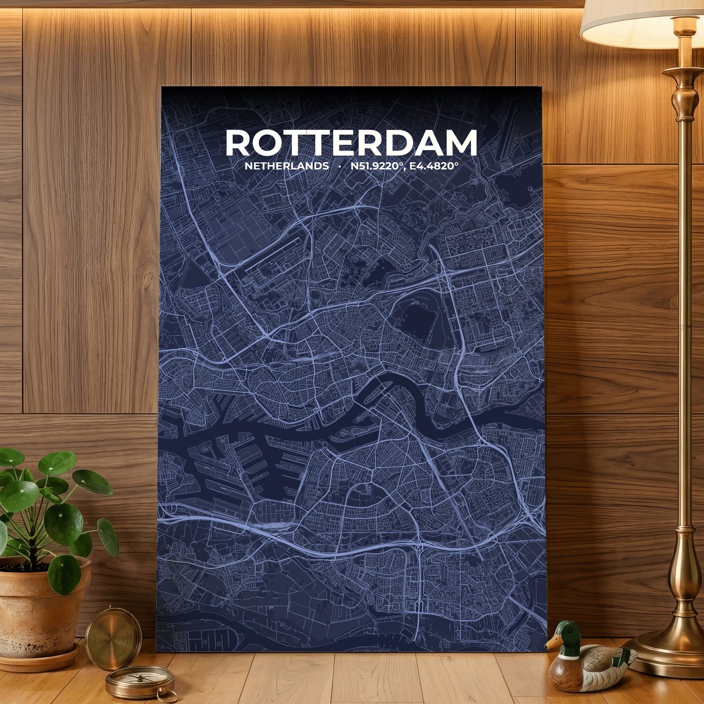 Rotterdam Tide Map Poster