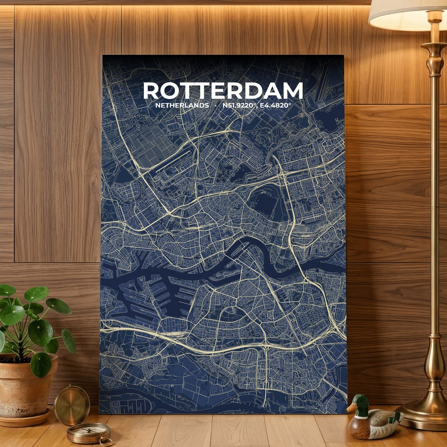 Rotterdam Anchor Map Poster