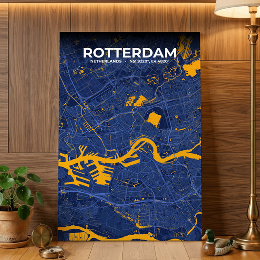 Rotterdam Ink Map Poster