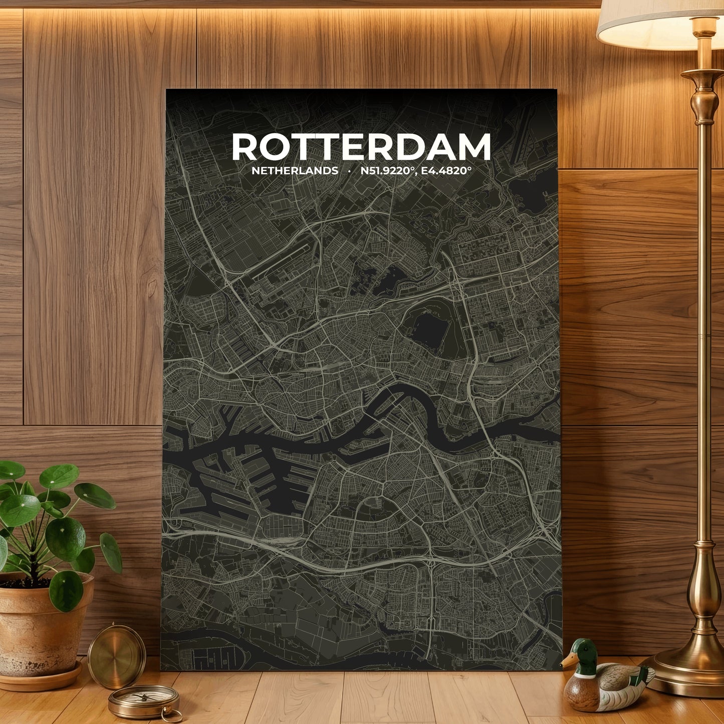 Rotterdam Sable Map Poster
