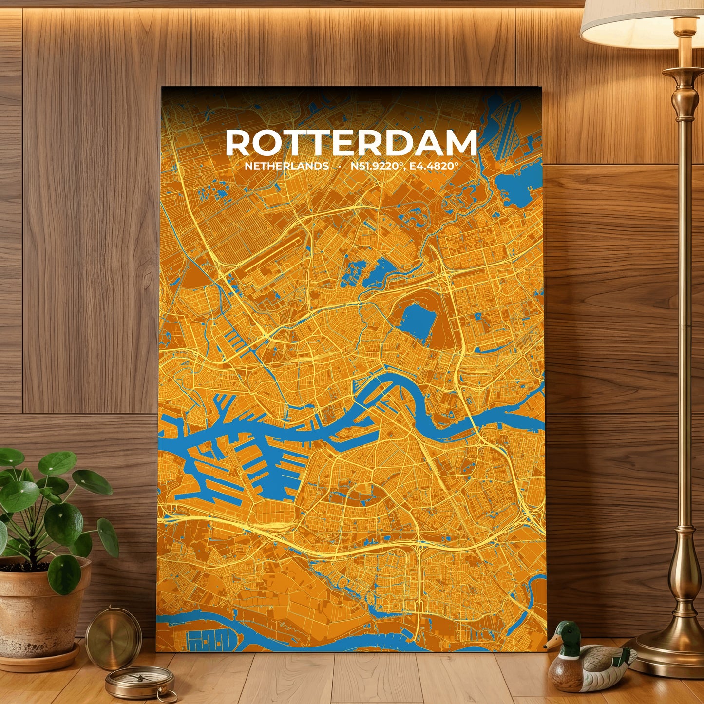 Rotterdam Scorch Map Poster