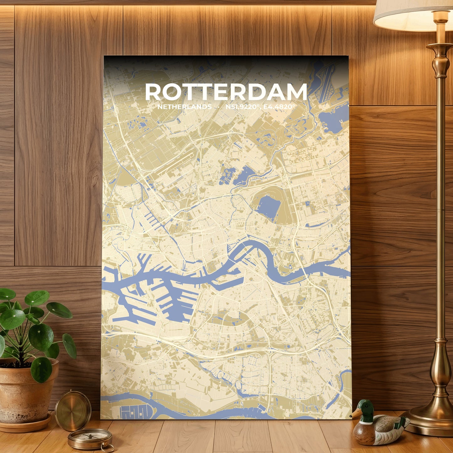 Rotterdam Barn Map Poster