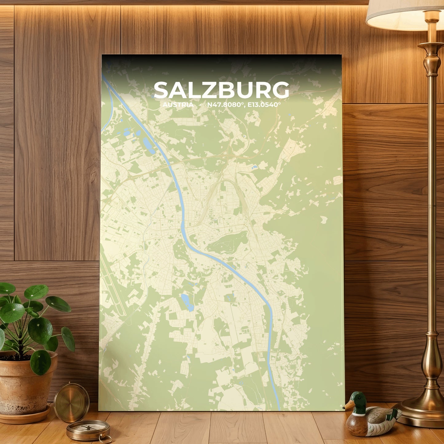 Salzburg Drift Map Poster