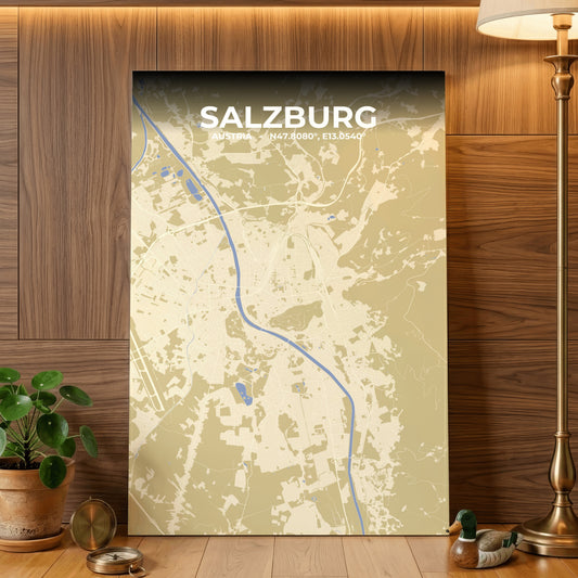Salzburg Barn Map Poster