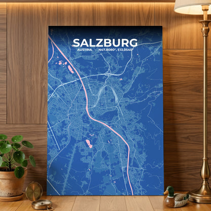 Salzburg Candy Map Poster