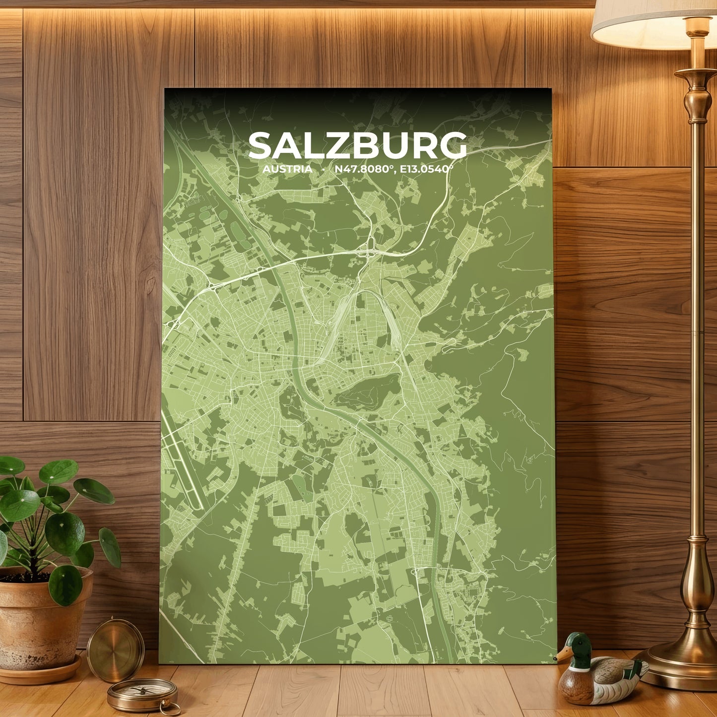Salzburg Grove Map Poster