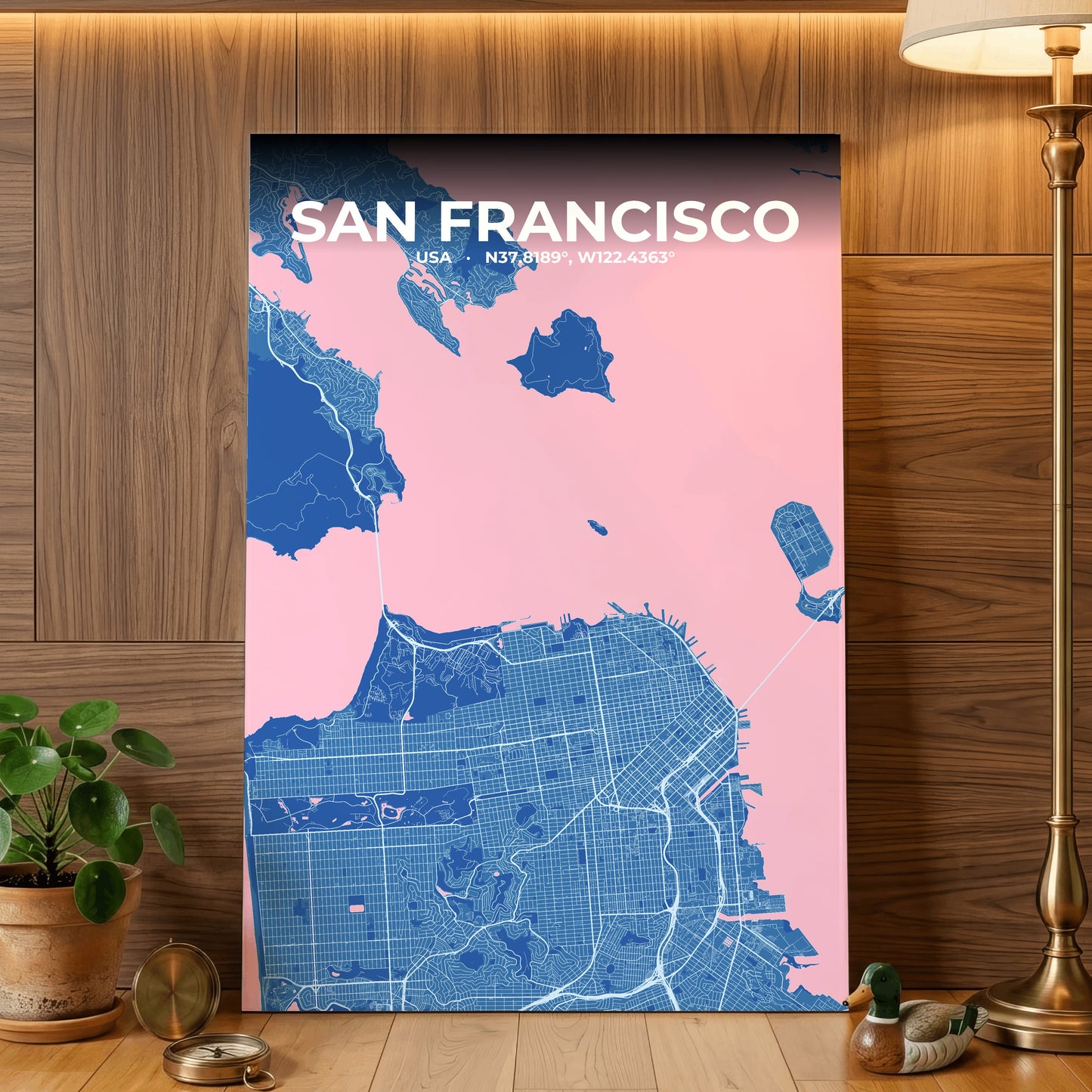 San Francisco Candy Map Poster