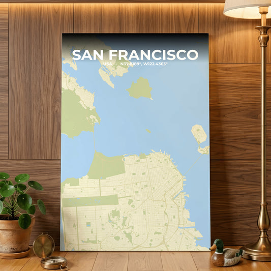 San Francisco Drift Map Poster