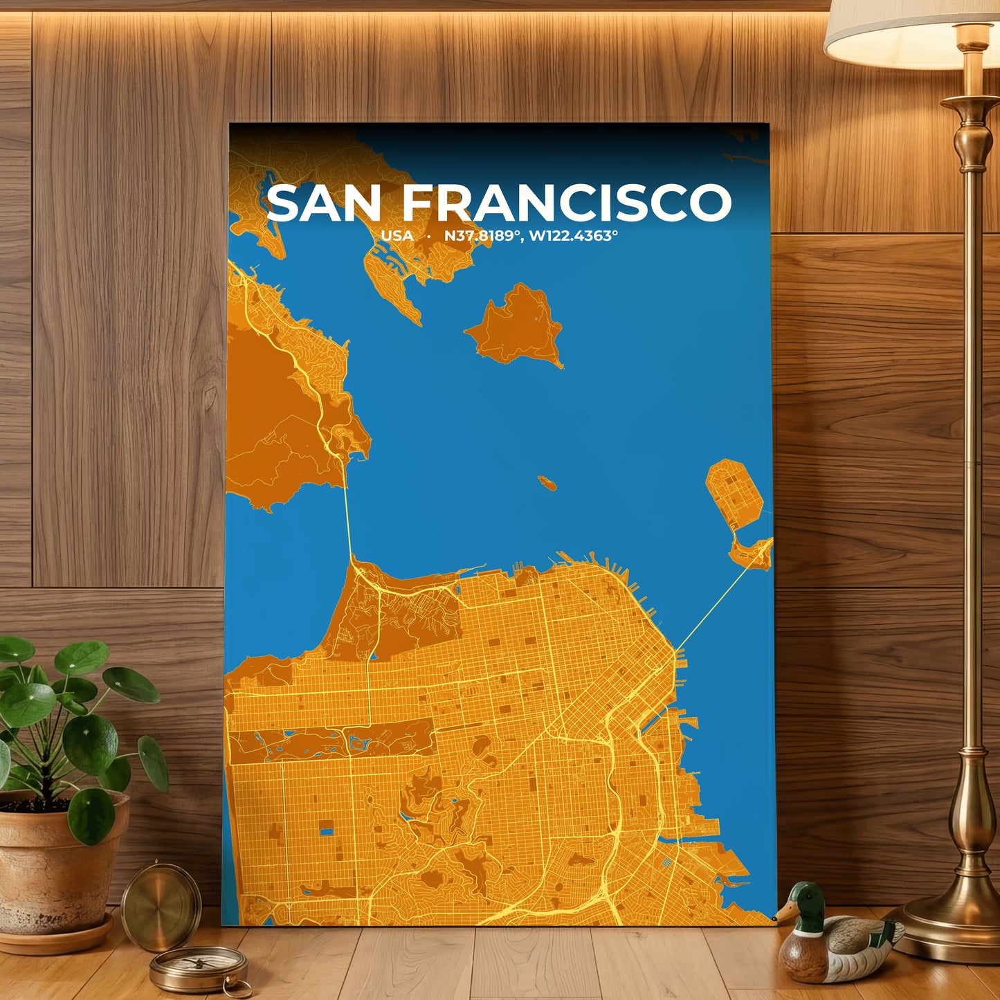 San Francisco Scorch Map Poster
