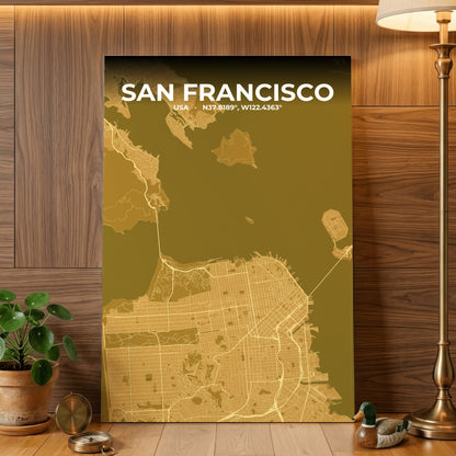 San Francisco Forge Map Poster