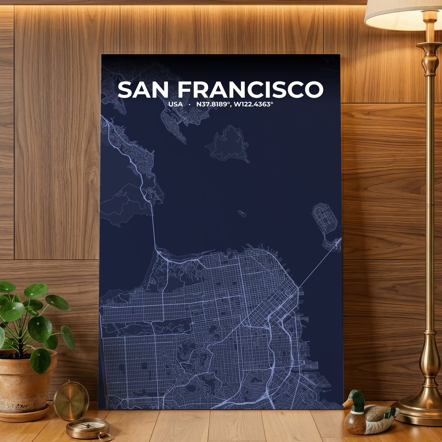 San Francisco Tide Map Poster