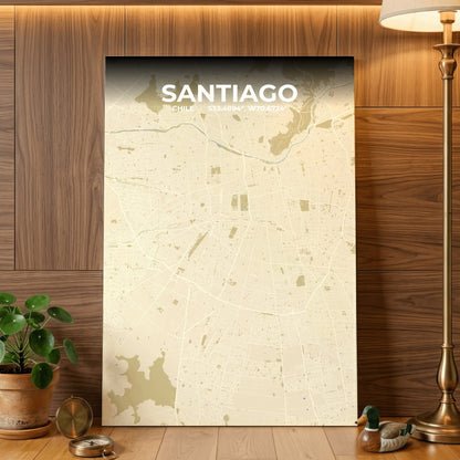 Santiago Barn Map Poster