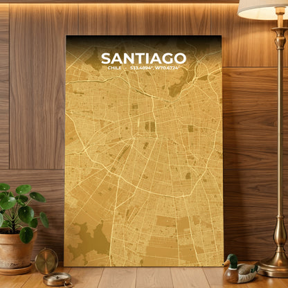 Santiago Forge Map Poster